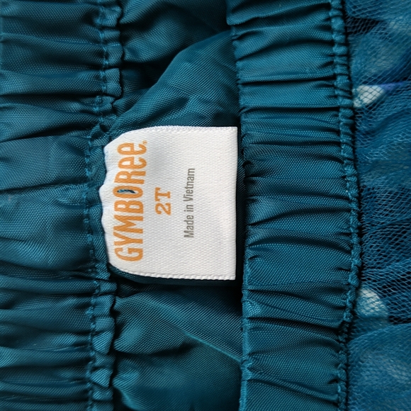 gymboree blue floral tulle skirt 2T toddler girls - Picture 4 of 6